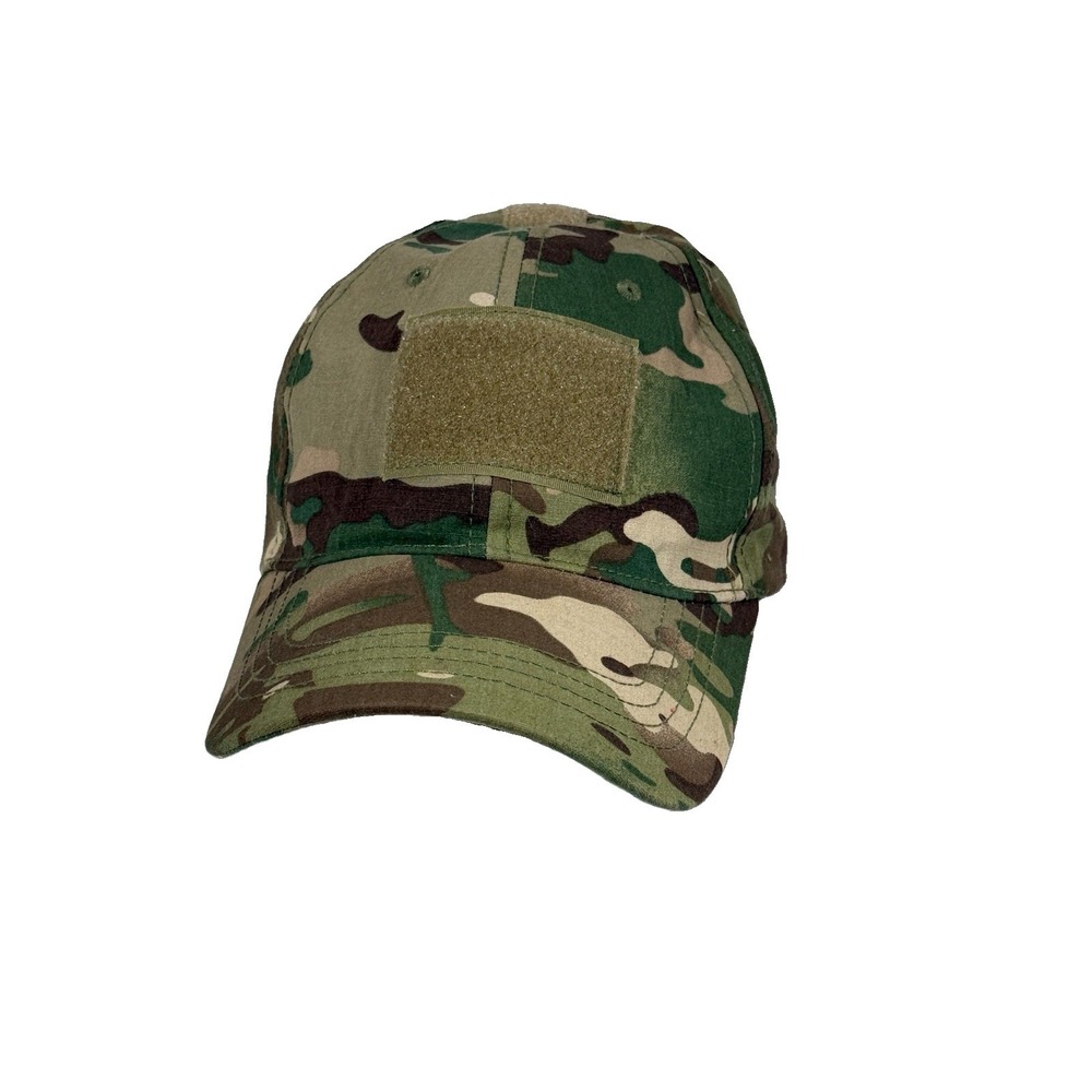 Tactical Camouflage Patch Hat Green Multicam Military Gear Adjustable Cap Army